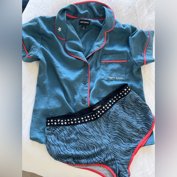 Room service pajama set bundle nwot never worn small top and bottom - Picture 2 of 12